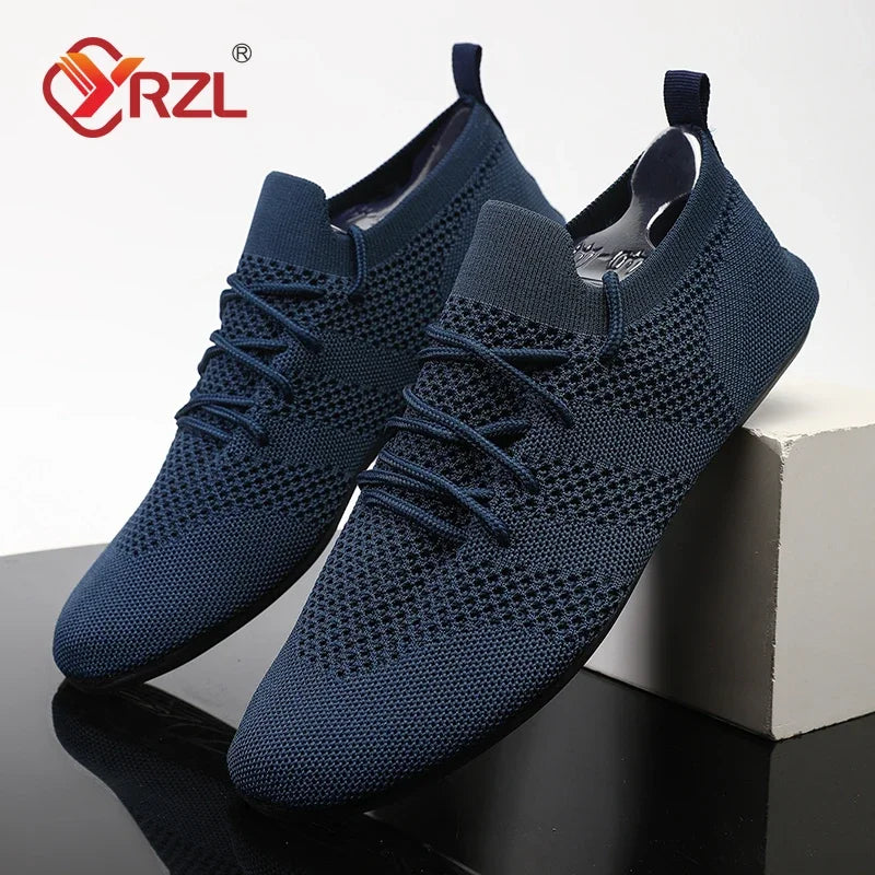 YRZL Mesh Loafers Men Driving Moccasins High Quality Flats Walking Shoes Breathable Non Slip Casual Loafers Summer Mens Shoes - Sun Studio