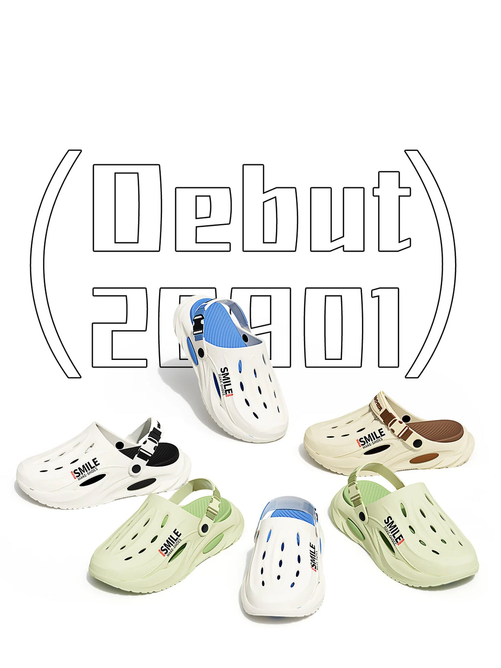 Thick Bottom Men Hole Shoes Beach Slip-On Outdoor Slippers Non-Slip Comfortable Outdoor Slippers - Sun Studio