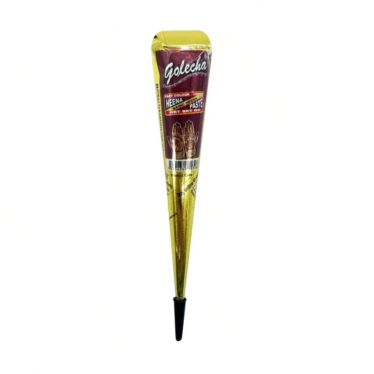 1/4 Pcs Henna Cream Red GOLECHA Henna Tattoo Cream , Temporary Tattoo Henna Cone Semi-permanent henna Natural Body Paint - Sun Studio