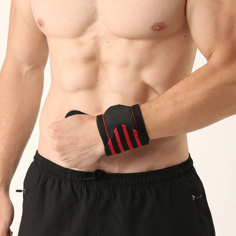 1Pcs Wristband Wrist Support Brace Straps Extra Strength Weight Lifting Wrist Wraps Bandage Fitness Gym Training Sports bandage - Sun Studio