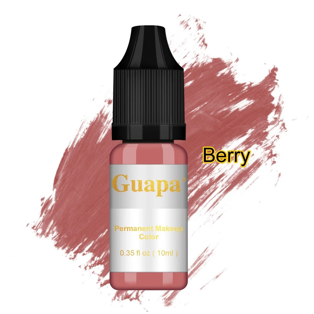 10ML Tattoo Ink Mikropigment Lippen Augenbrauen Permanente Makeup Pigment Tattoo Zubehör für Tattoo Augenbrauen Eyeliner Lippen