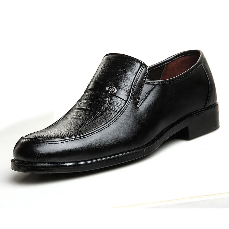2024 Neue Leder Schuhe für Herren Hochwertige Business Herren Anzug Schuhe bequeme Flach Oxford atmungsaktive Herren Party Hochzeits Schuhe