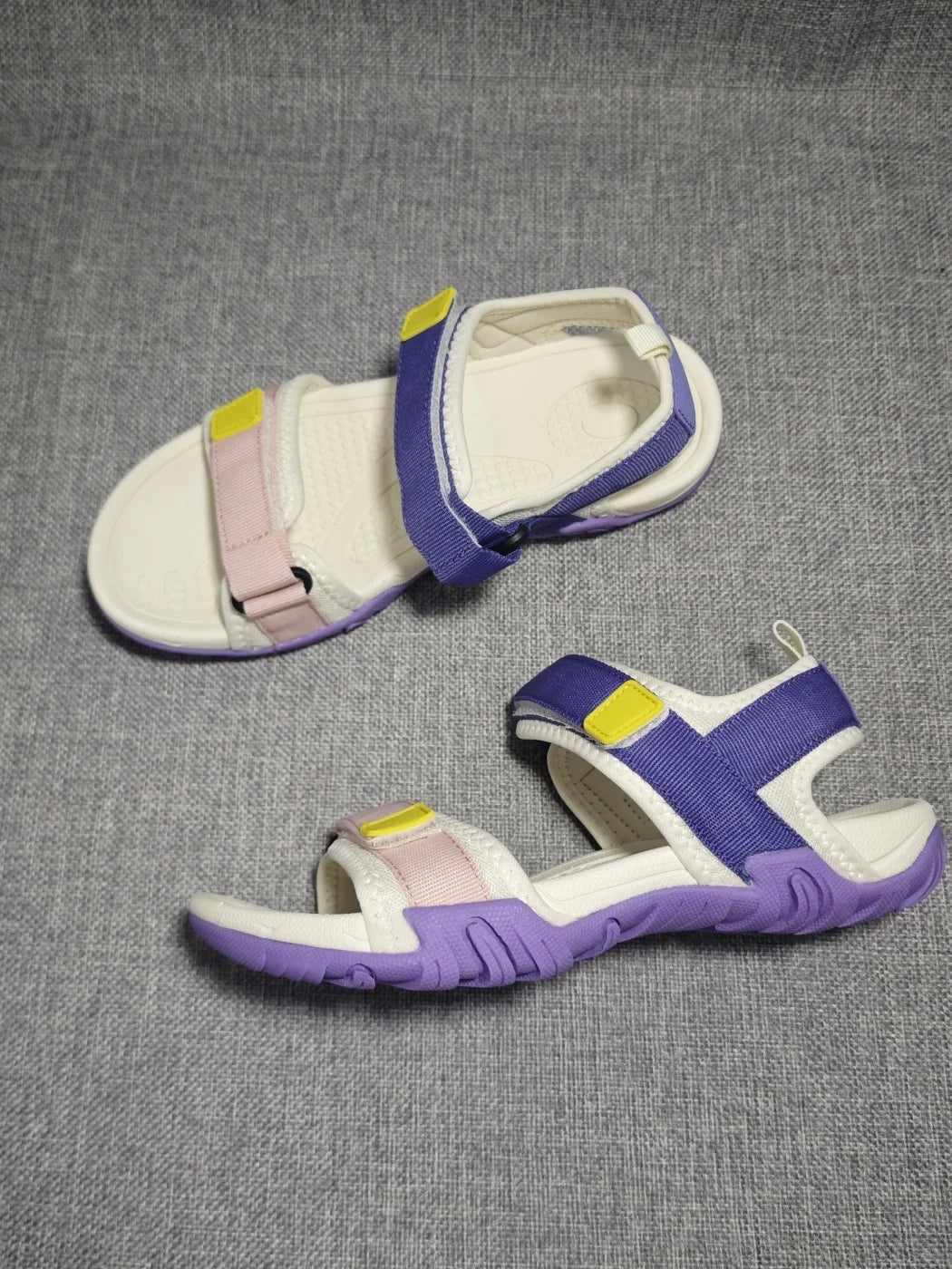 Summer Women's Sandals Shock Absorption Anti-slip Lightweight Comfortable Beach Travel Sandals Flat Bottom Slip-On Casual Loa... - Sun Studio