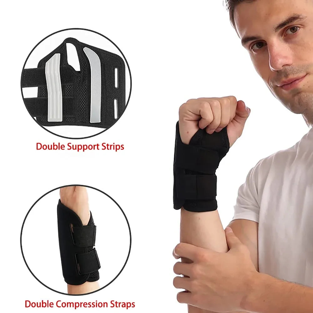Fitness Thumb Wrist Brace Wraps Carpal Tunnel Arthritis Tendonitis Sprain Wrist Support Bandage Gym Home Sports Hand Protector - Sun Studio