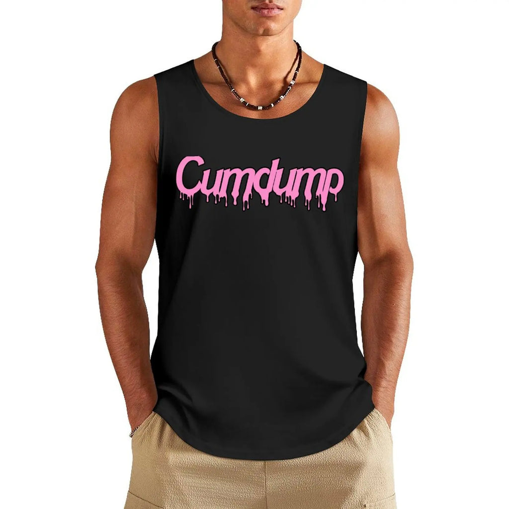 Cumdump Tank Top gym accessories man gym t-shirts - Sun Studio