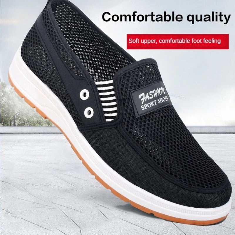 Men's  summer breathable mesh shoes, Oxford outsole, durable and non slip walking shoes, casual men's board shoes, work sandals - Sun Studio