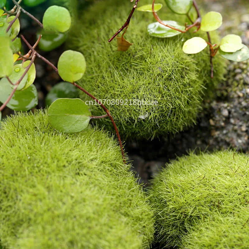 4 Size Fake Stone Artificial Moss Rocks Home Decor Simulation Plant DIY Decoration For Garden and Crafting Green Wholesale - Sun Studio