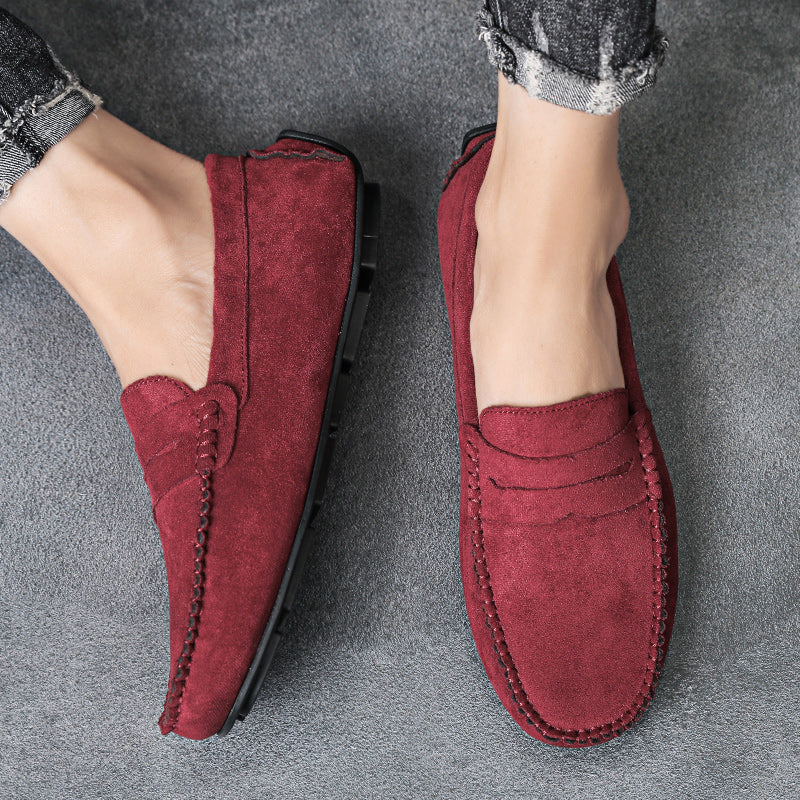 Trend Wildleder Herren Lässige Schuhe Atmungsaktiver Komfort Slip-On Herren Fahr Schuhe Mode Herren Bequeme Schuhe Luxus Marke Mokassins