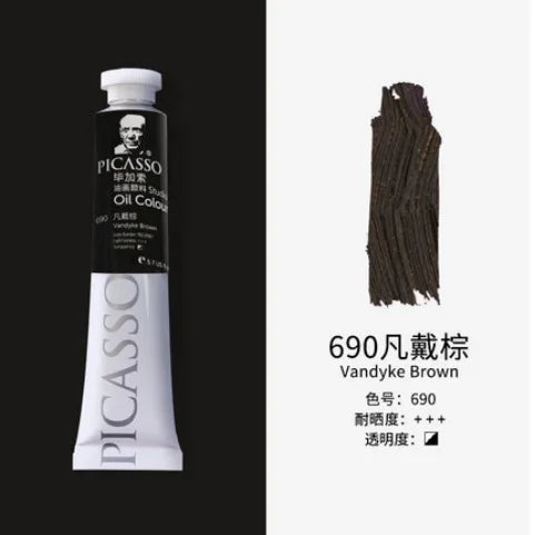 50/170ML Ölfarbenpigment für Anfänger und Studenten, die sich auf bildende Kunst konzentrieren, lichtechtes, feines Pigment