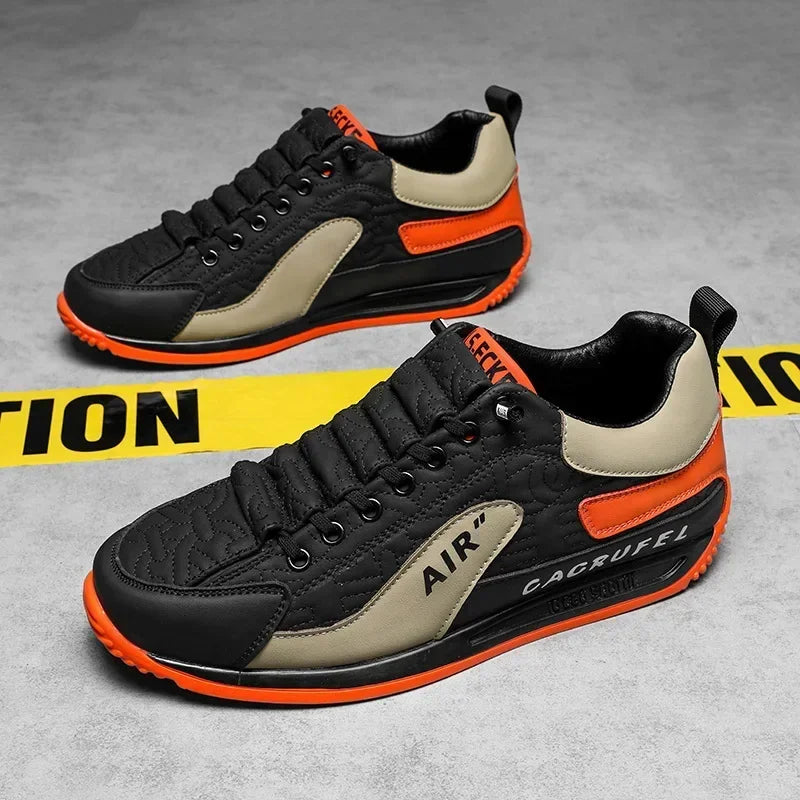 Men's Casual Thick Soled Sneakers Breathable Shoes New Autumn Men Slip on Antiskid Walking Flats Shoes Fashion Vulcanized Shoes - Sun Studio