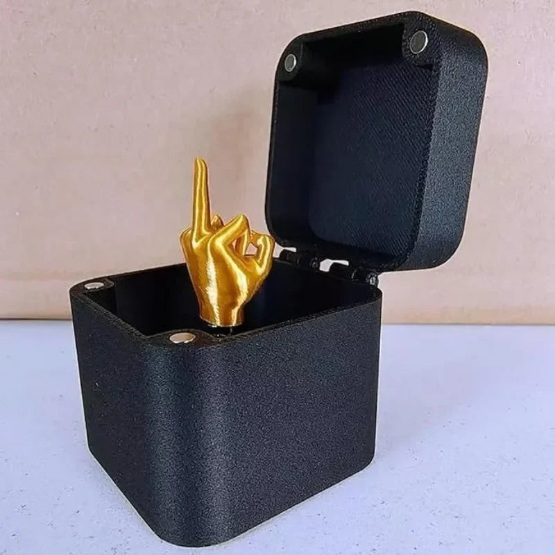 1pc Surprise Gift Box Middle Finger Model Home Decor Practical Joke Gifts Desk Decoration Interesting Toys Pop Up Gift  SIKEZHAN - Sun Studio