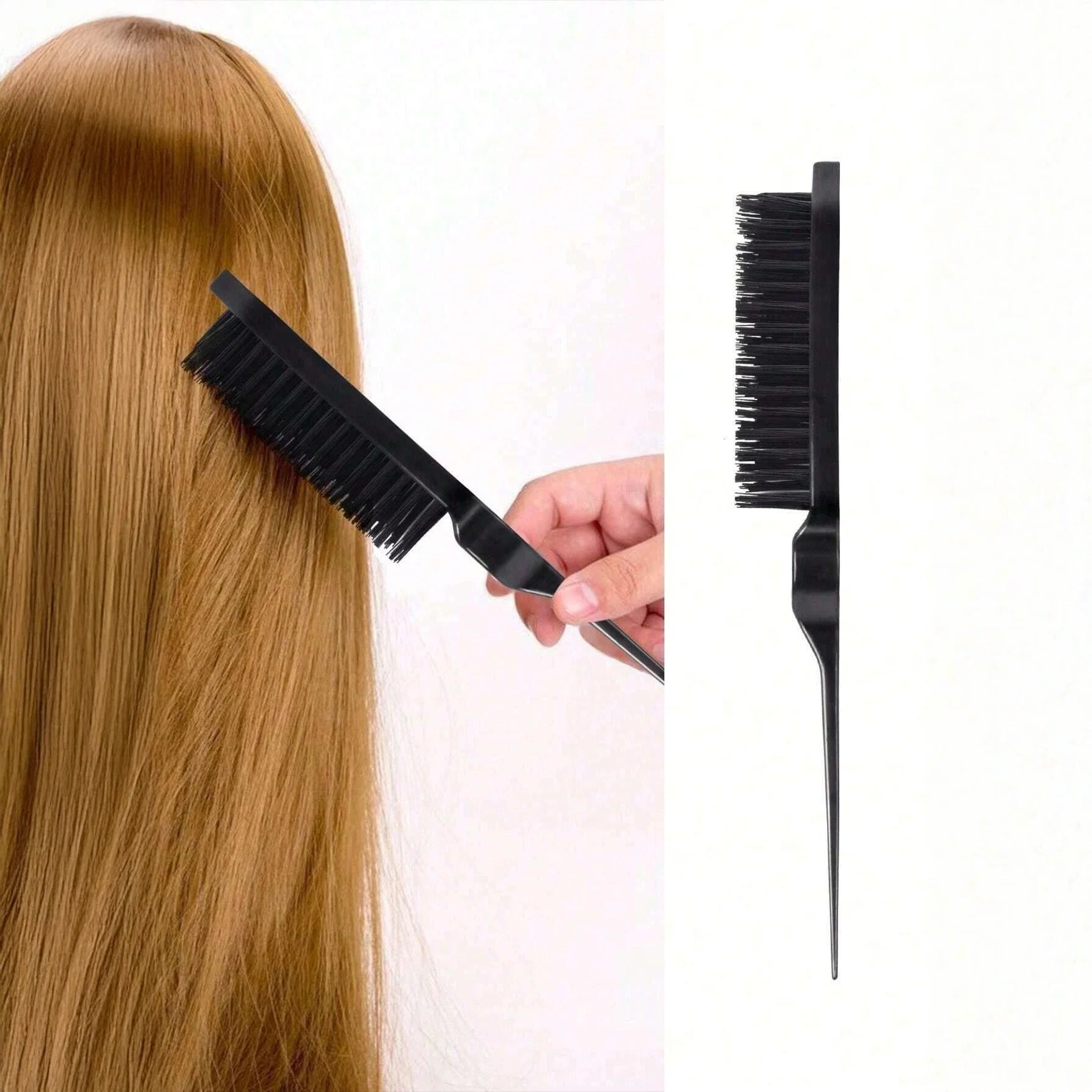 10pcs comb Brush Set Getting Shine and Makes Hair Smooth, Curly Hair Brush for Adult & Kids Wet or Dry Hair - Sun Studio