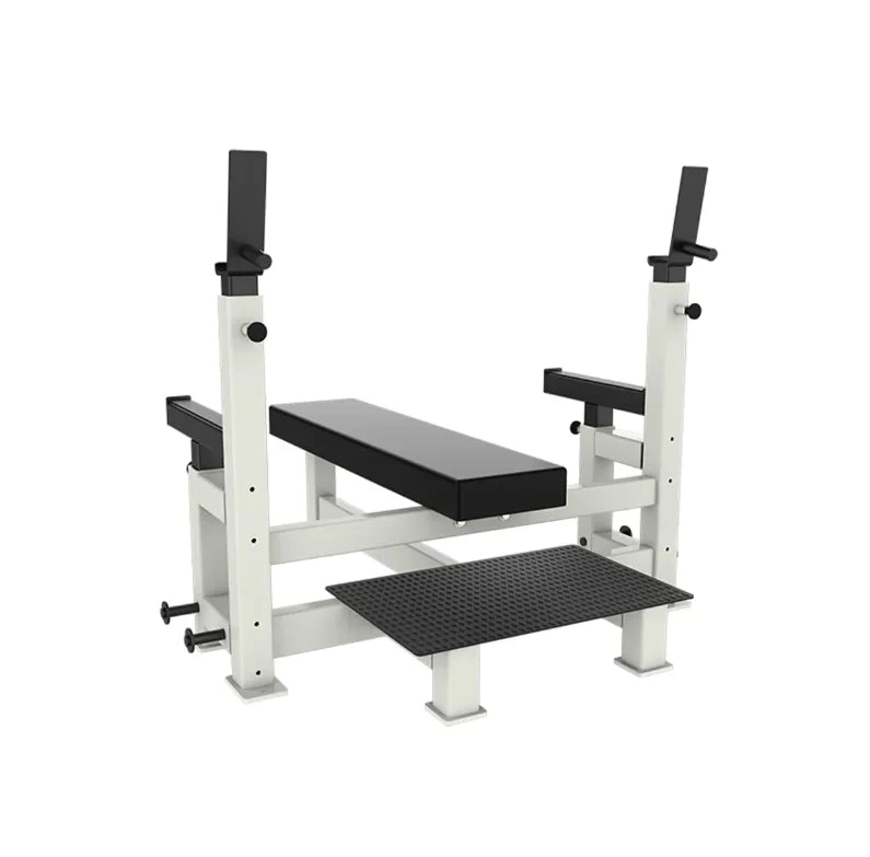 Commercial Gym Strength Training Fitness Equipment Multifunctional Competition Flat Bench Press Rack - Sun Studio