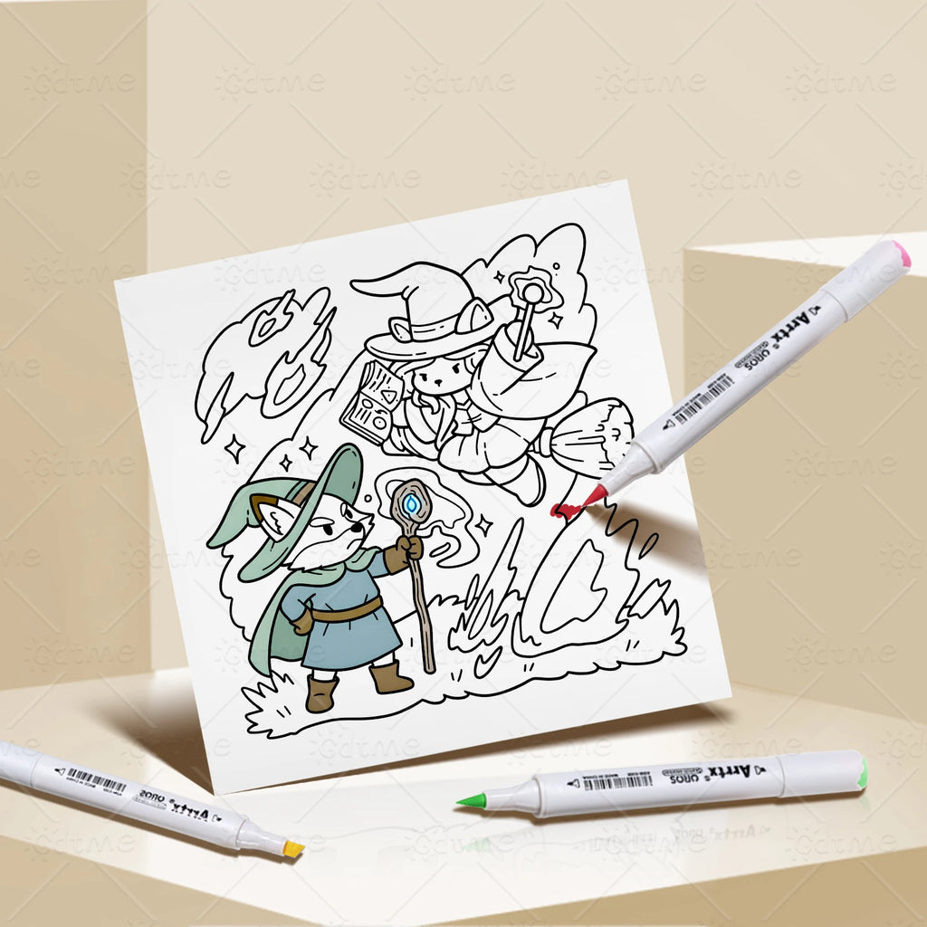COZY KINGDOM FANTASY Bold-easy Patterns Coloring Book for Adults Cute Drawing Book Perfect Gift for Party and Birthday - Sun Studio