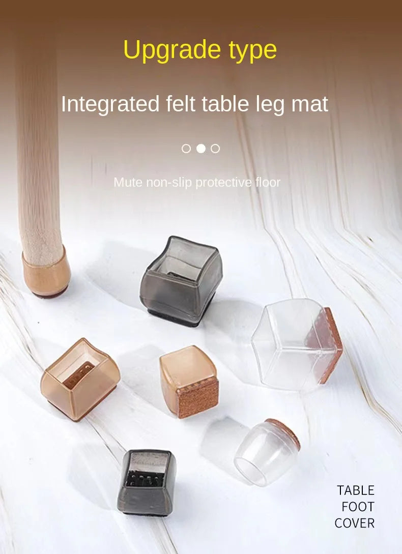 16Pcs Silicone Furniture Non-Slip Legs Pads Chair Leveling Feet Mat Hardwood Floors From Scratches Protectors Mat Home Decor - Sun Studio
