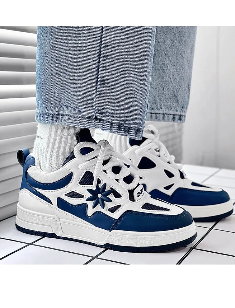 Men's Sneakers Luxury Leather Casual Shoes 2025 Fashion Skateboard Shoes for Men Daily Training Shoes Tenis Masculino - Sun Studio