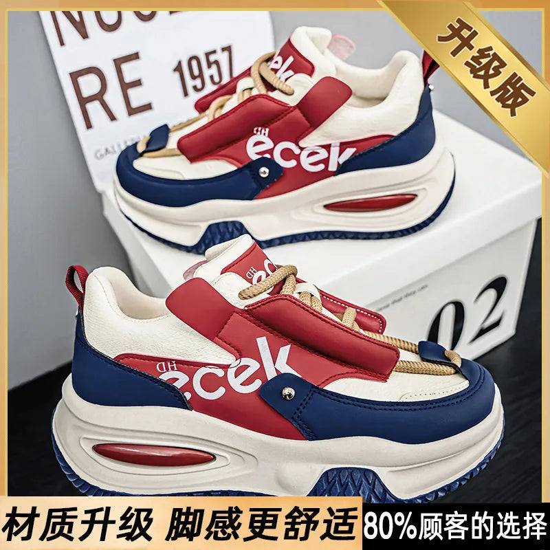 New Youth Thick Bottom Casual Sneakers Korean Edition Men's Versatile Breathable Running Shoes High Quality Zapatos para hombres - Sun Studio