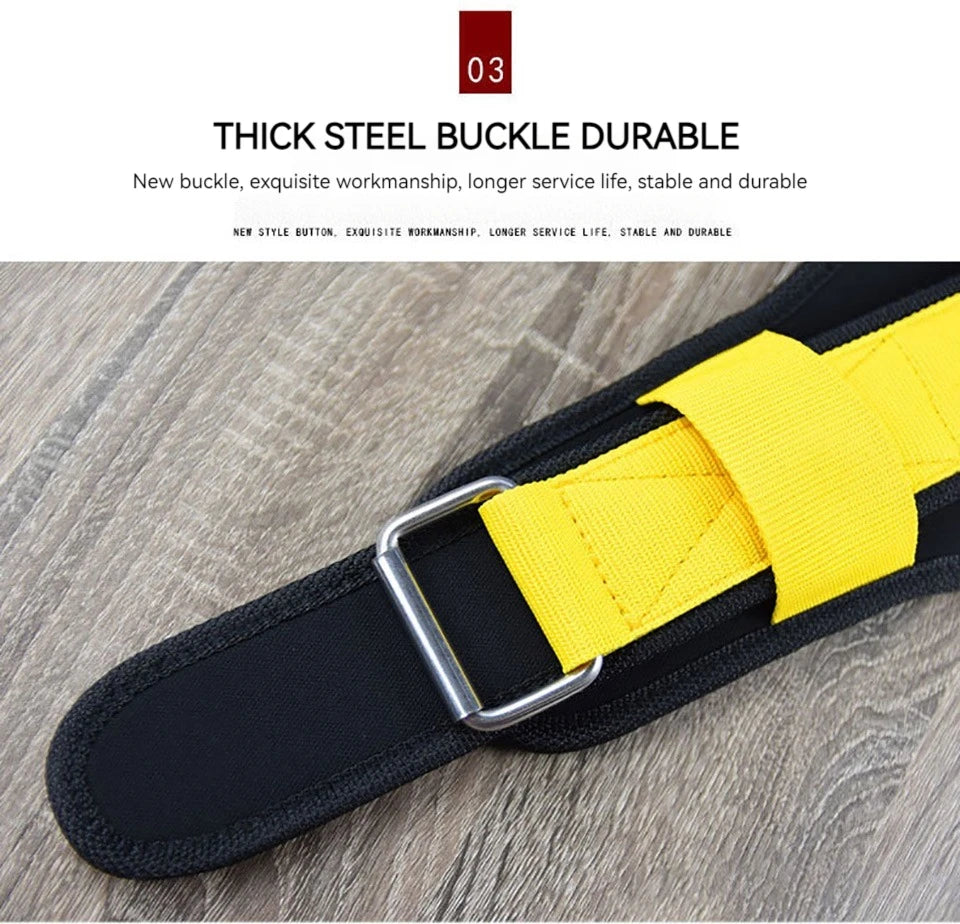 GOBYGO Weight Lifting Belts Gym Back Supports Gym Weights Cross Training Squatting And Pulling Exercise Waist Support Men Women - Sun Studio