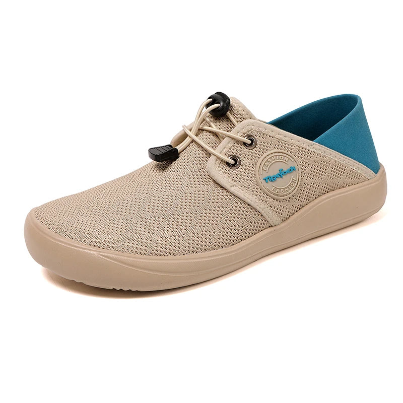 Hot Summer Mesh Men's Shoes Fashion Breathable Men Casual Shoes Handmade Flat Wading Shoes Outdoor Men Sneakers Big Size 38-46 - Sun Studio