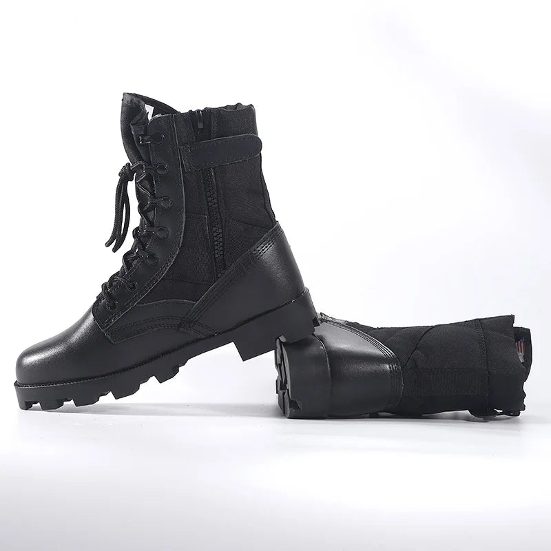 Taktische Stiefel Herren Training Spezial Hochschaft Schuhe Outdoor Stoßdämpfend Hartsohlige Hohe Wanderstiefel
