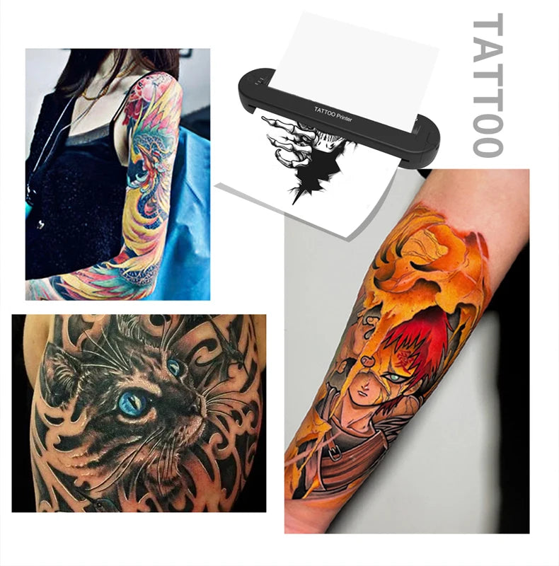 Tattoo ats886 Thermocopier A4 Wireless Tattoo Transfer Bluetooth Mobile&pc Printer Thermal Printer Tattoo for Machine Printing - Sun Studio