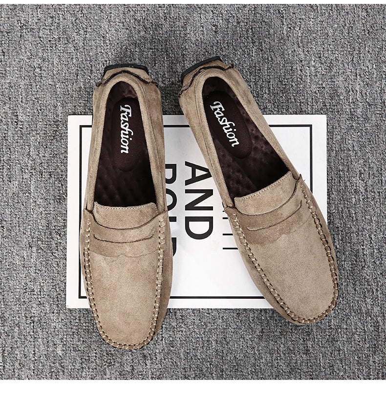 Trend Suede Men Casual Shoes Breathable Comfort Slip-on Mens Driving Shoes Fashion Men Lazy Shoes Luxury Brand Loafers Moccasins - Sun Studio