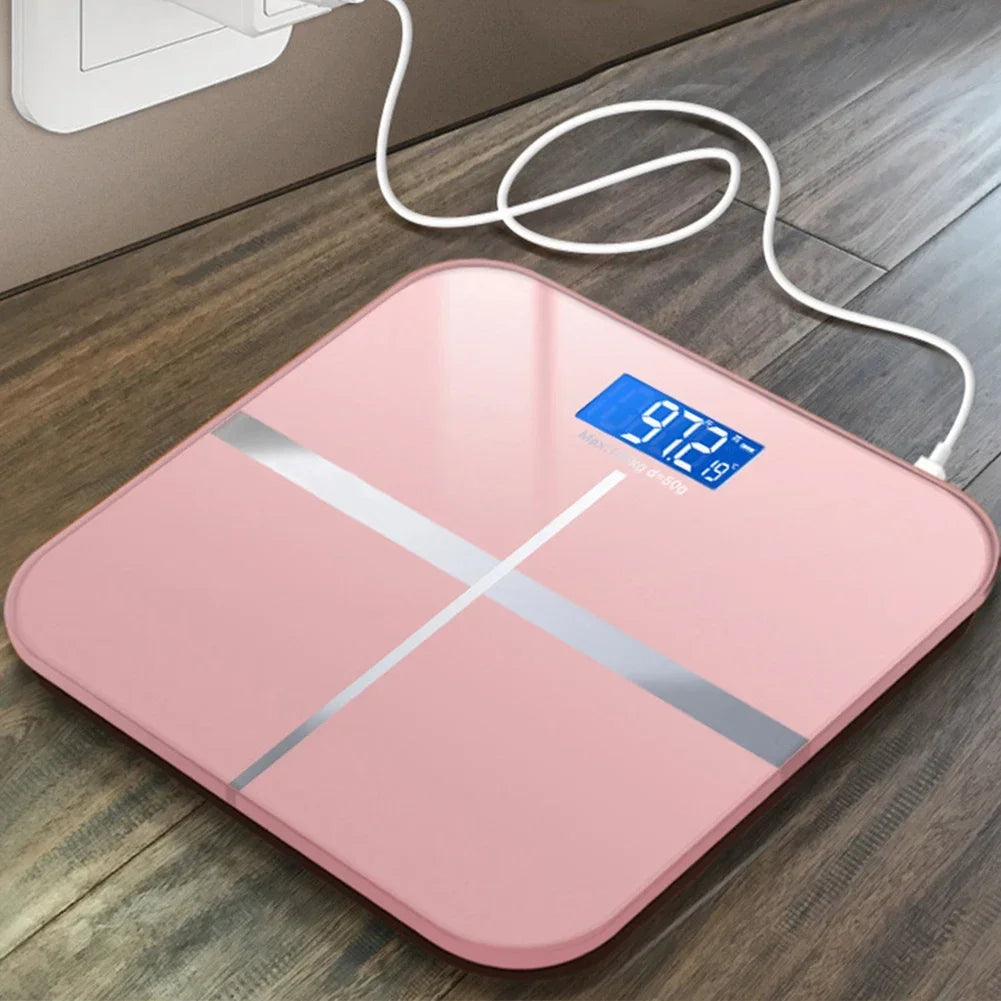 Weight Loss Weighing Device LED Display Smart Body Weight Scale USB Charging Precision Electronic Scale for Home Office Adult - Sun Studio