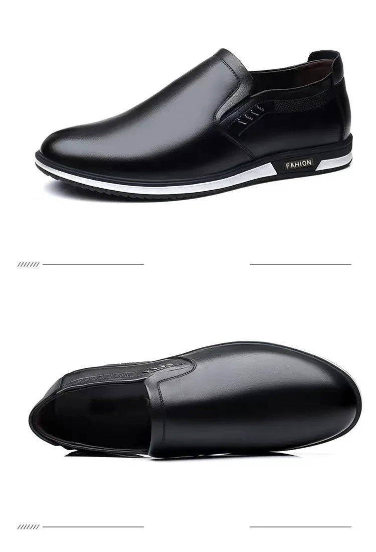 Spring and Autumn Men's English Leather Shoes Outdoor comfor Footwear Men fashion Formal Shoes High Quality trendy Zapatos - Sun Studio