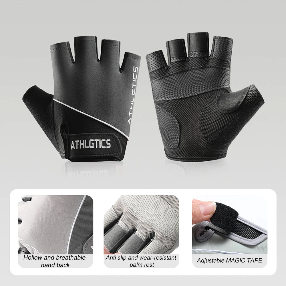 Gym Gloves for Men Women Fitness Weight Lifting Wristband Gloves Body Building Training Sports Exercise Cycling Glove Shockproof - Sun Studio