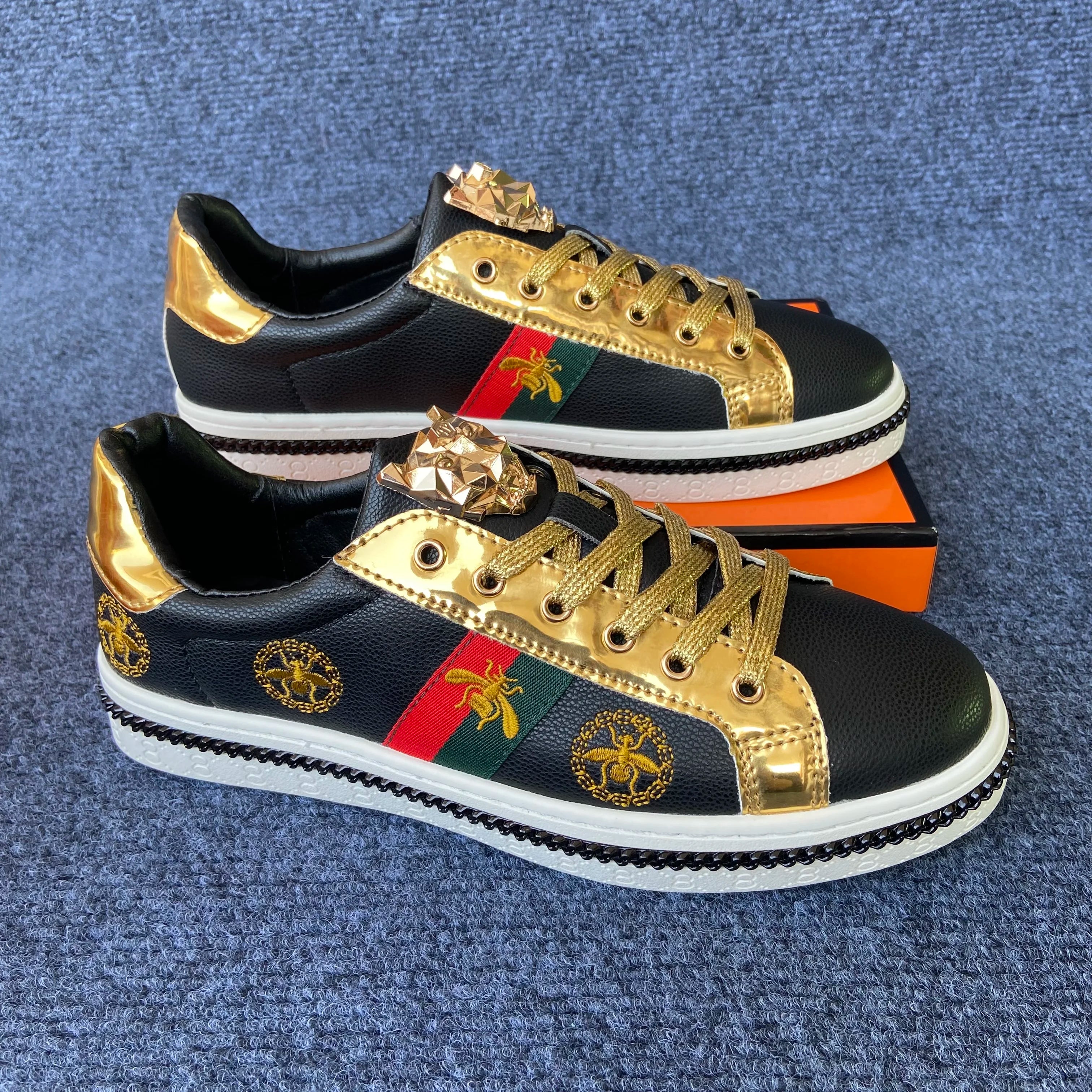 original shoes brand premium shoes for man high quality casual shoes for man casual sneakers for man trainers luxury black white - Sun Studio