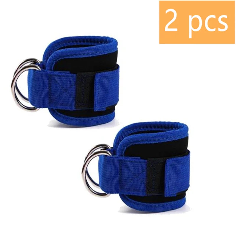 1/2/4 Pcs Cable Ankle Straps Double D-Ring Ankle Cuffs For Gym Workouts Glutes Legs Strength Training Support Sport Abductors - Sun Studio