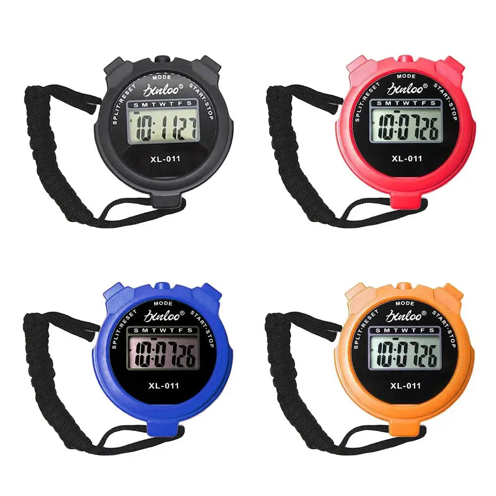 Portable Handheld Sports Stop Watch Digital Display Fitness Timer Counter 4Colors For Sports Stopwatch Chronograph - Sun Studio