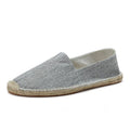 Damen Näh Leinen Schuhe Slipper Freizeit Schuhe Mann Espadrilles Hanf Canvas Flachschuhe Übergröße Fischer Fahrerschuhe