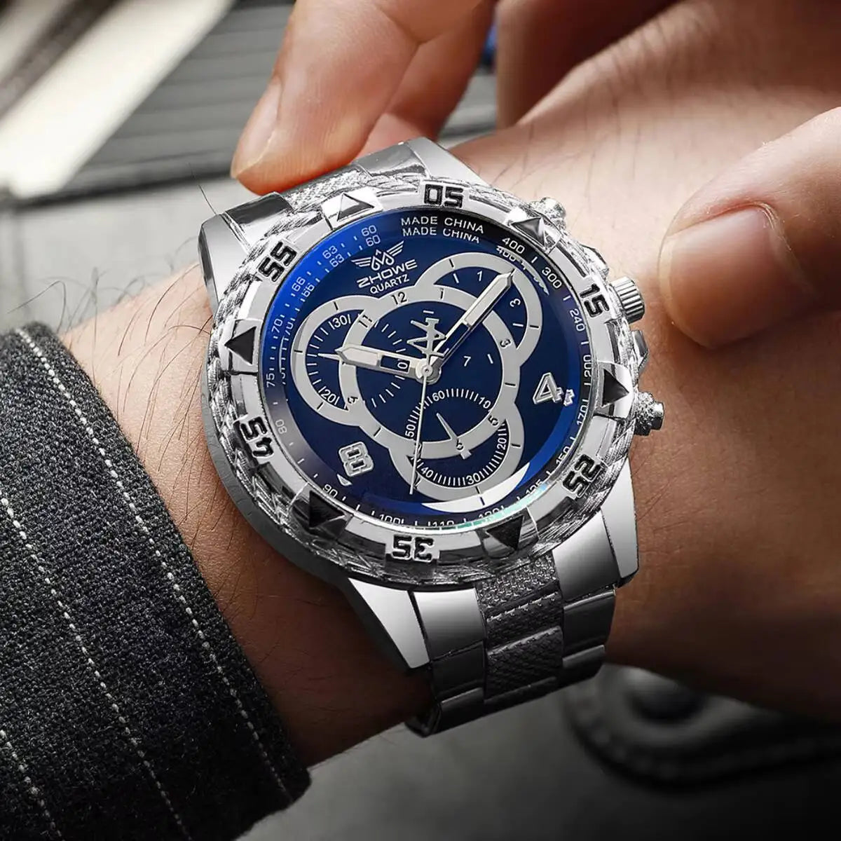 Luxury Large Dial Men Business Watches Fashion Male Analog Quartz Wristwatch Reloj Hombre - Sun Studio