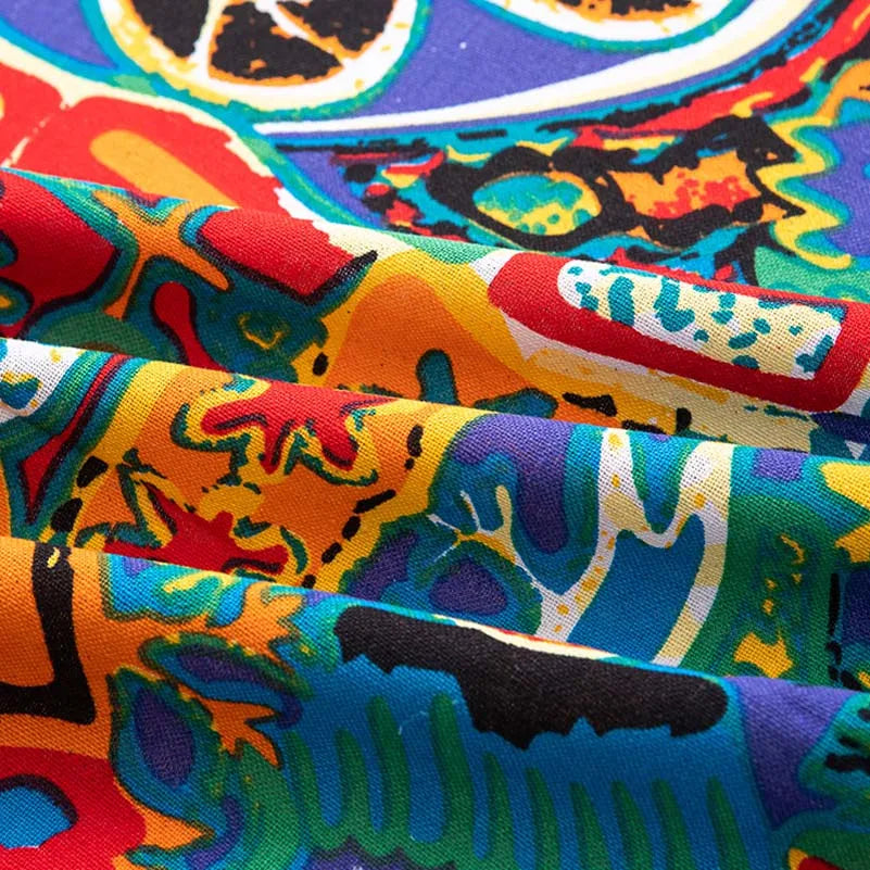 Bohemian Stoff Ethnisch Vintage Retro Boho Bedruckte Baumwolle Leinen Wohnkultur Polstertextil
