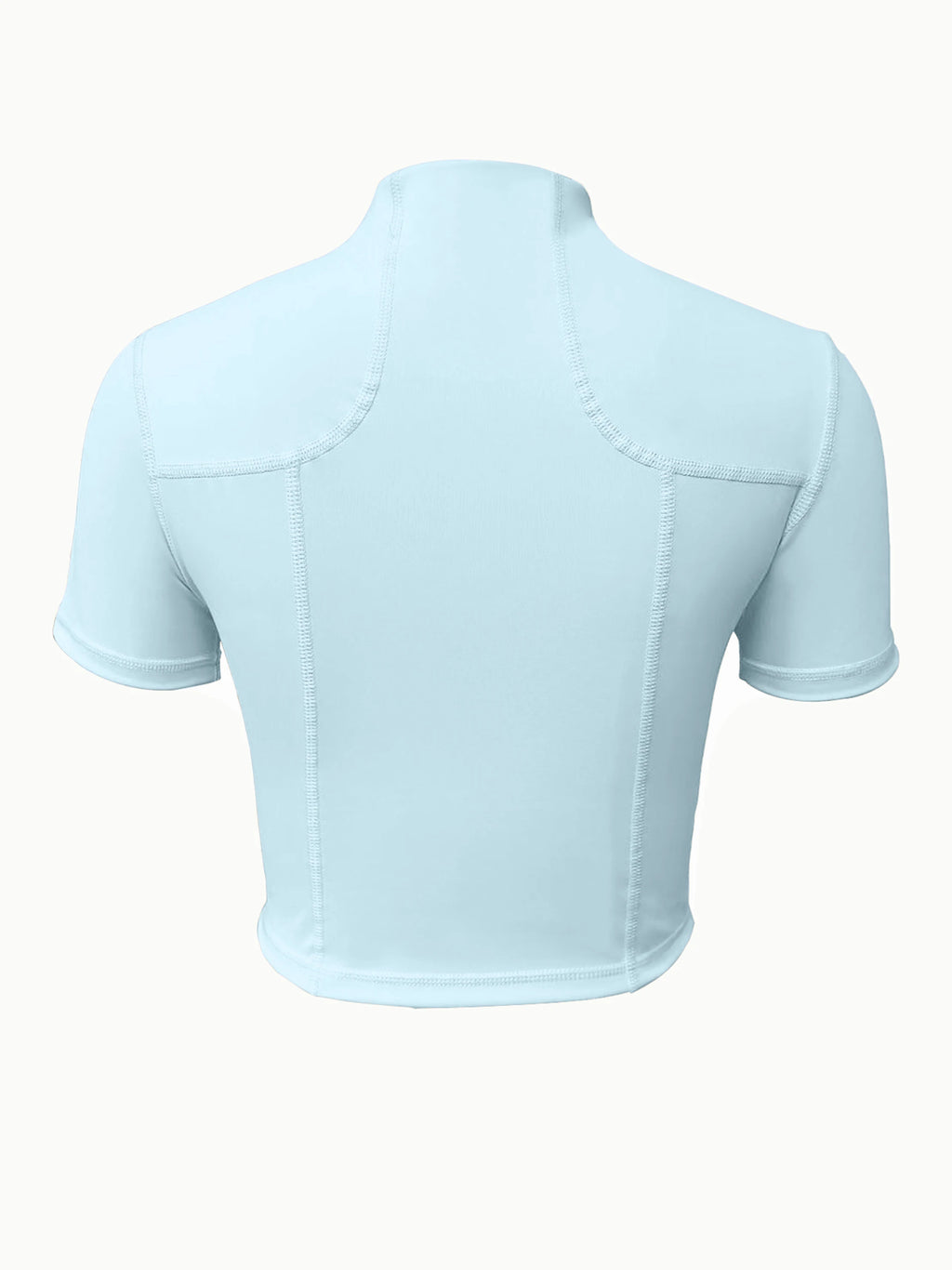 Fitness girl cycling yoga suit top, high-end full zipper jacket, sports T-shirt, training running short sleeved summer - Sun Studio