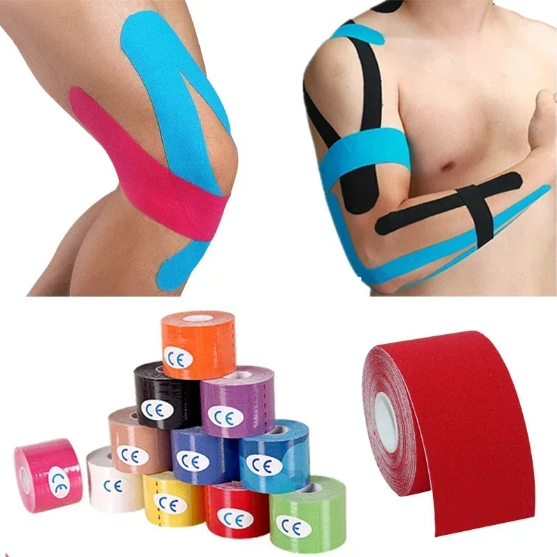 Tapes Kinesio Tape Self-Locking Bandage Types Self Adhesive Elastic Cross Ankle Self-Adhesive Sports Muscle Kinesiology Bandages - Sun Studio