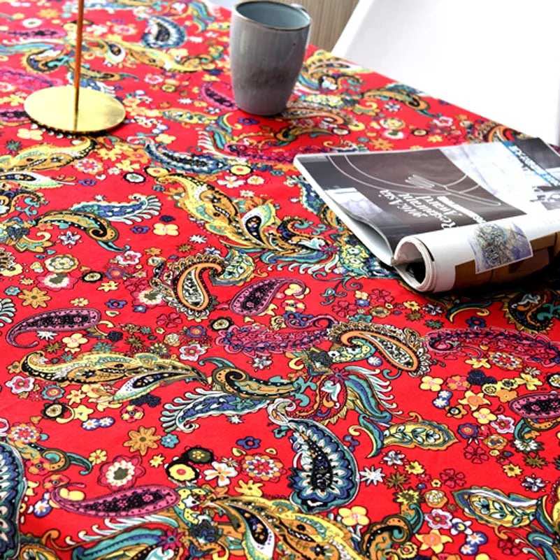 Bohemian Stoff Ethnisch Vintage Retro Boho Bedruckte Baumwolle Leinen Wohnkultur Polstertextil