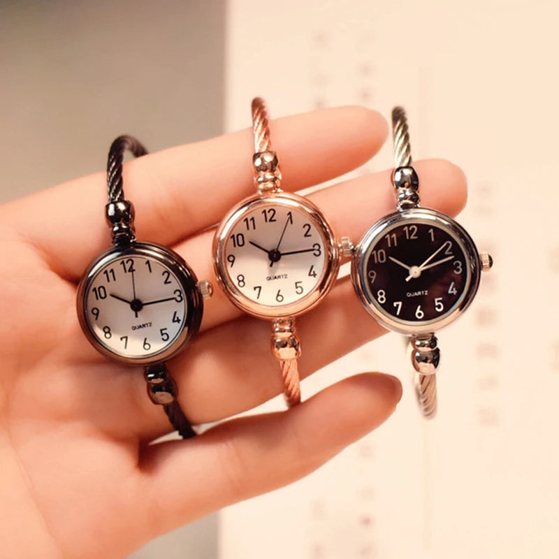 YIKAZE Women Bracelet Watch Retro Gold Bangle Women Watches Stainless Steel Retro Ladies Quartz Wristwatch Clock Dress Watch - Sun Studio