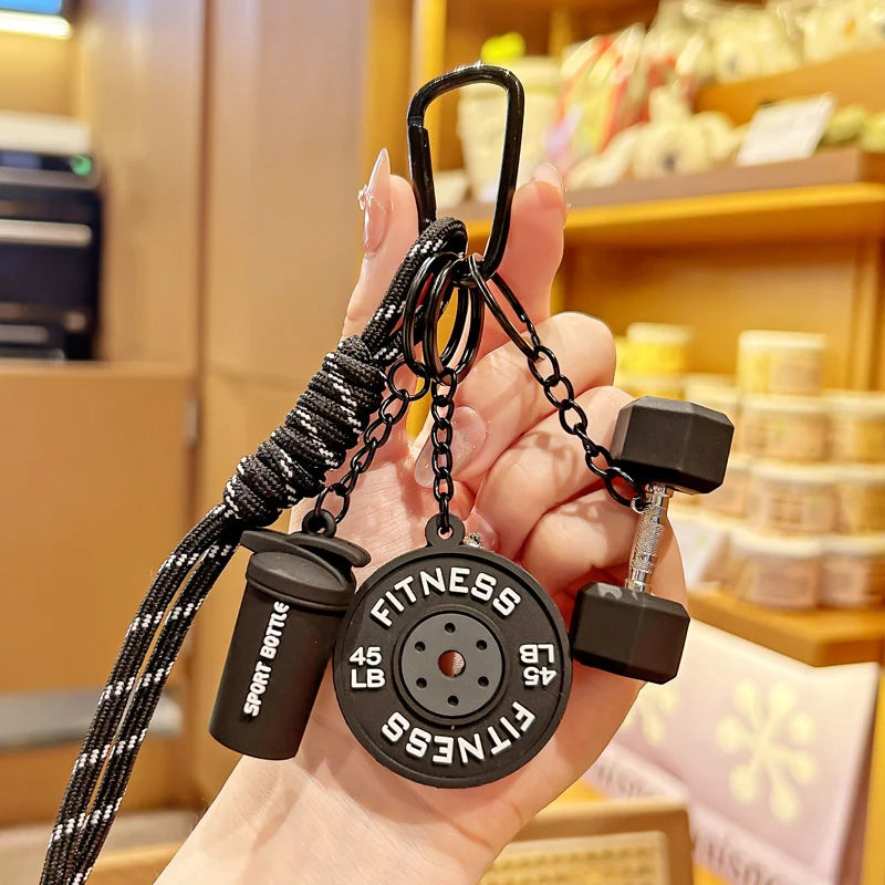 Fitness Schlüsselanhänger, Bunter Sporttaschen Charm für Fitnessliebhaber, Motivational Fitness Gym Schlüsselring, Workout Schlüsselanhänger Geschenke