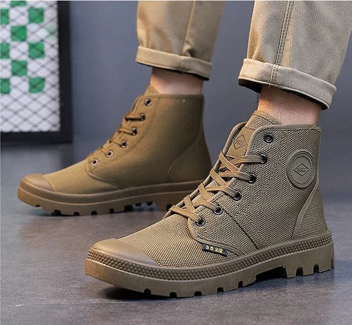 Male Shoes Hiking Outdoor Rubber Men's Boots Lace Up Original Deals Vintage In Promotion Y2k Offers Trendy 2025 Footwear New - Sun Studio