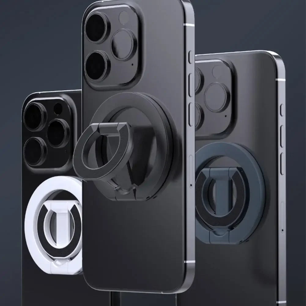 For MagSafe Double Sided Magnetic Phone Ring Holder Portable Folding Cellphones Stand Phone Accessories Support Bracket Grip Tok - Sun Studio