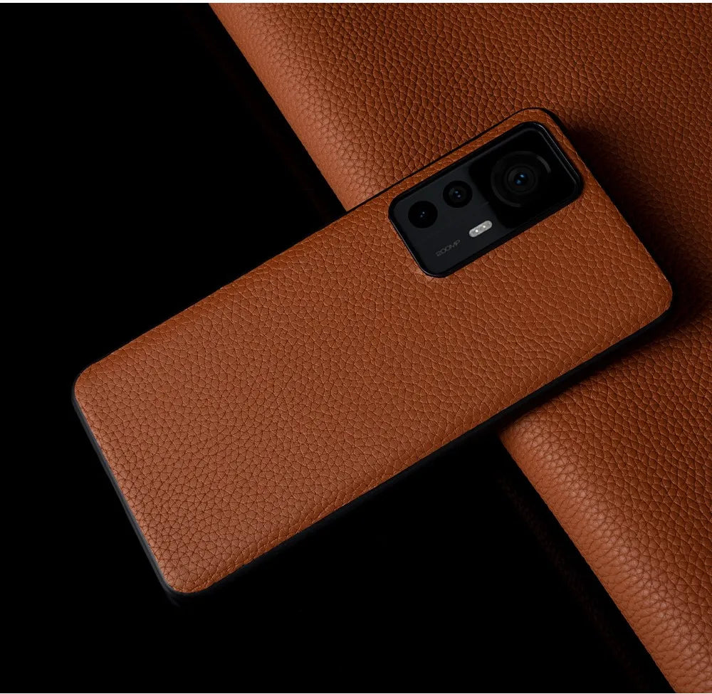 Full Wrapped Cowhide Genuine Leather Case For Xiaomi 12t Pro Mi12Pro 14Pro 13Pro 12SUltra 12Lite 11T Business Phone Cover Fundas - Sun Studio