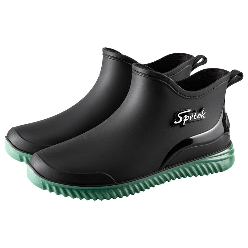 Paare Kurze Regen Schuhe Mode Leichte Wasserdichte Schuhe Rutschfeste Sportliche Koreanische Regenstiefel
