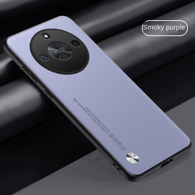 Leather Shockproof Case For Huawei Honor X9B X9A X8A X7A Magic 7 Lite Pro Soft Leather Grain Slim Texture Protect PC Cover Funda - Sun Studio