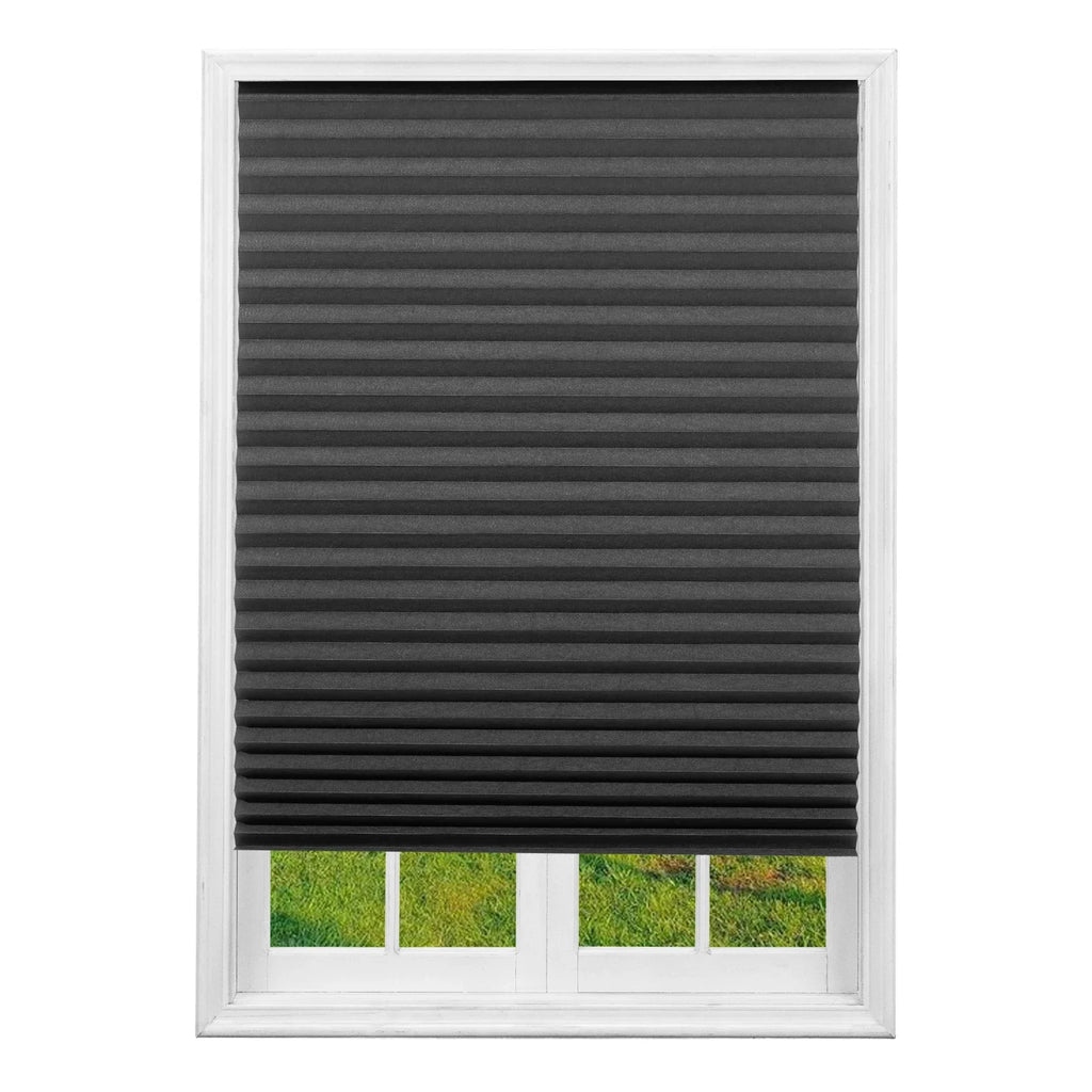 Simple Pleated Window Shades Non-Woven Fabric Self-Adhesive No Drill Blackout Curtains Living Room Bedroom Bathroom Home Decor - Sun Studio