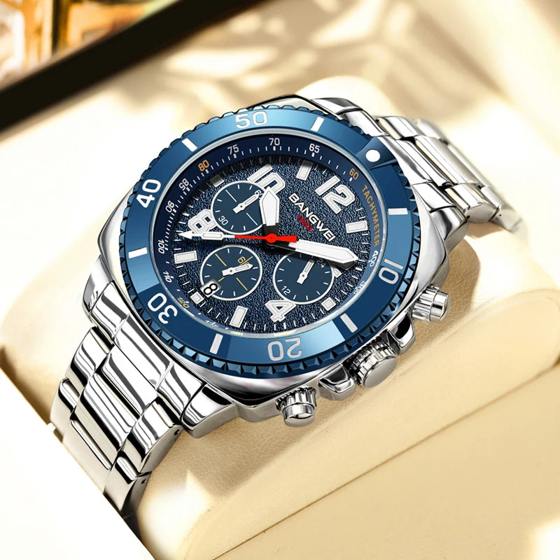 LIGE Men Military Watch Waterproof Wristwatch LED Quartz Clock Sport Watch Male Watches Men Business Clock Relogios Masculino - Sun Studio