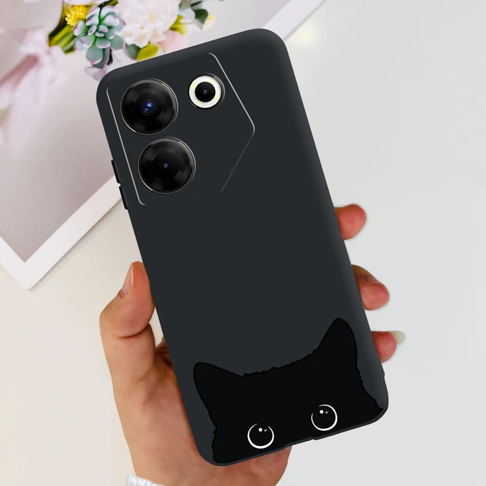 For Tecno Camon 20 Pro 5G Case 2023 Cute Love Heart Football Slim Cover Soft Silicone Funda For Tecno Camon20 Pro 5G CK8n Bumper