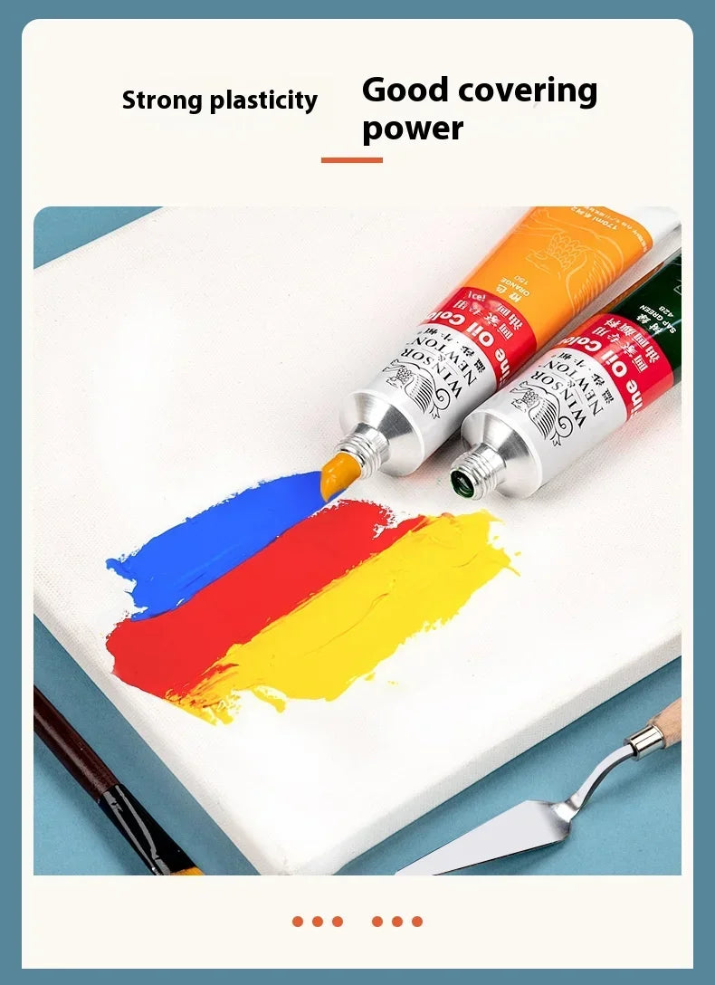 45ml Oil Paint Transparent Tube Fast Drying White Gold Silver Professional Color Painting Supplies For Artists Student Beginners - Sun Studio