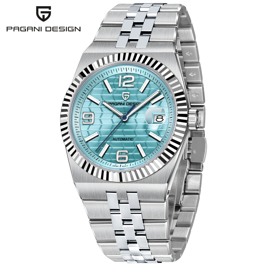2026 New PAGANI DESIGN 3D Rhombus Dial Luxury Automatic Watch For Men Fashion Business Mechanical Wrist watches Sapphire crystal - Sun Studio